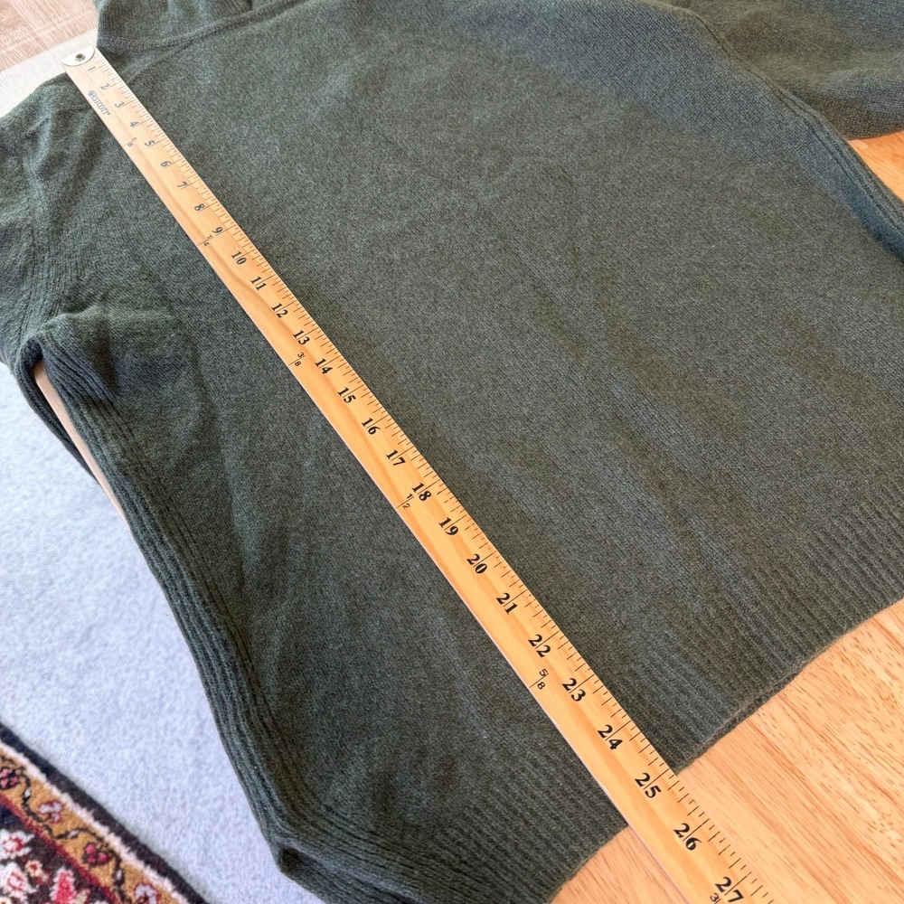 Rick Owens Gethsemane Cashmere Wool Sweater Womens XL Hoodie Green - Picture 9 of 10